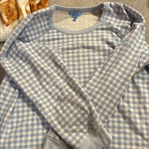 Blue Checkered sweatshirt